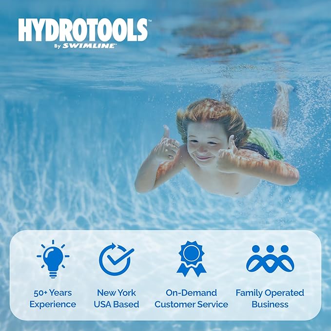 HYDROTOOLS BY SWIMLINE 16 Inch Sand Filter Combo Set With Stand & Multi Port Valve | 100 Pound Sand Capacity