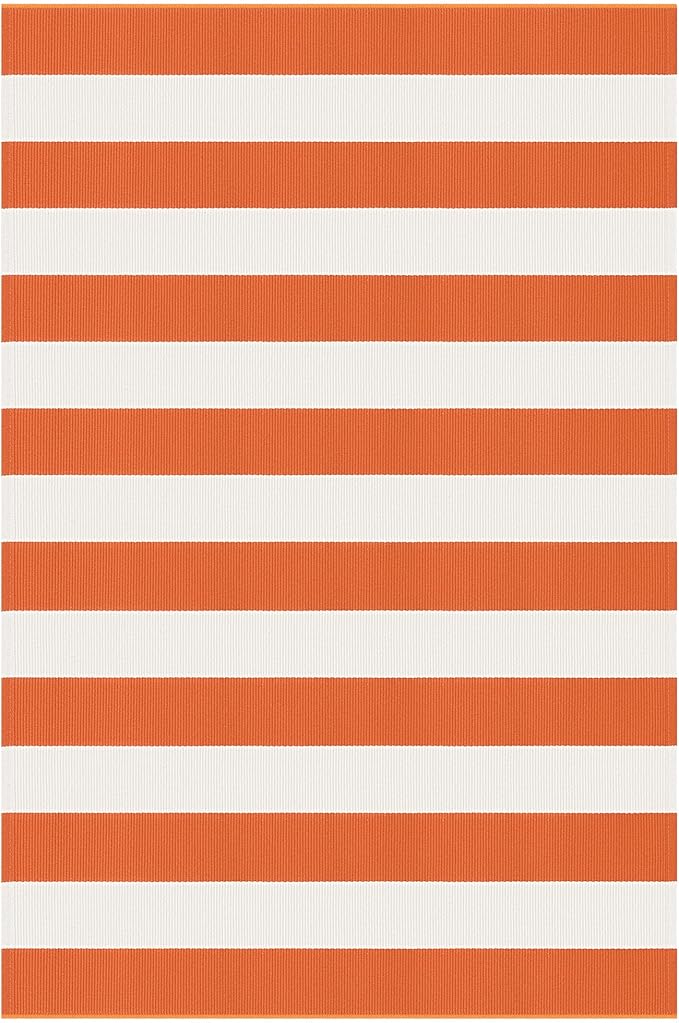IOHOUZE Fall Door mat 3x5 Ft Orange White Striped Area Rug Washable Front Porch Rug Striped Door Mat Outside Entrance Entryway Doormat for Fall, Halloween, Thanksgiving Porch Decor