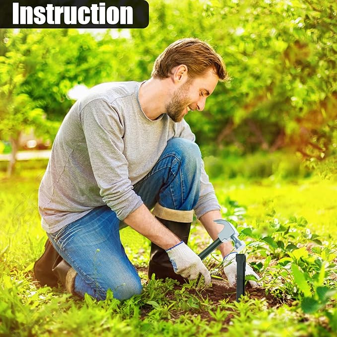 100 PCS Plastic Landscape Stakes, 10 Inch Plant Support Lawn Stake Heavy Duty for Landscaping and Garden