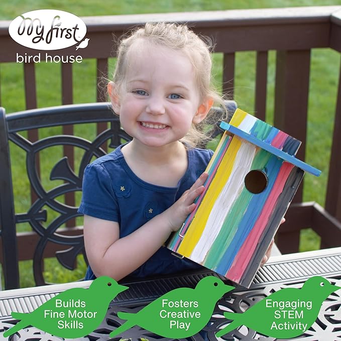 Nature's Way Bird Products DIY First Viewing Window Garden-Bird-House, Wood