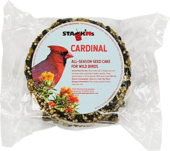 Heath Outdoor Products SC-53 6.5-Ounce Cardinal Stack'Ms Seed Cake, 6-Pack