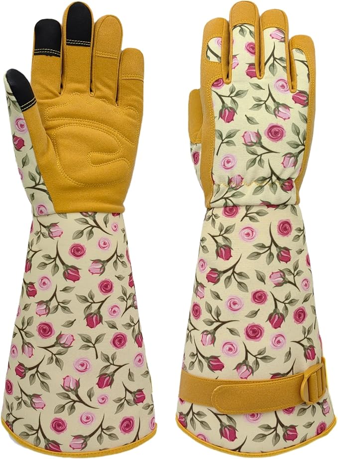 Long Gardening Garden Gloves,Thorn-proof&Puncture Resistance Rose Cactus Gauntlet Glove for Gardener,Gifts