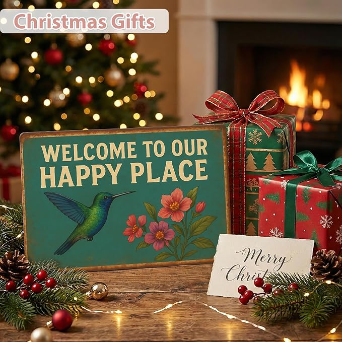 MAMAGIFTREE Funny Garden Signs Outdoor Decor Christmas Gifts for Plant Lovers,8x12 Inch Metal Signs,Gardening Gifts for Women Garden Decor, for Yard Patio Shed Outdoor Indoor Decor