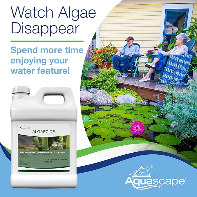 Aquascape 96022 Algaecide for Pond, Waterfall, and Water Features, 8-Ounce