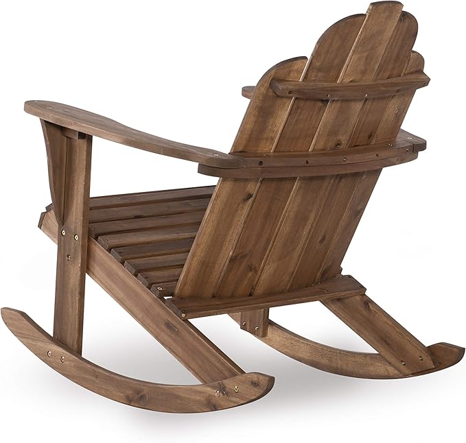 Linon Woodstock Rocking Chair, Teak