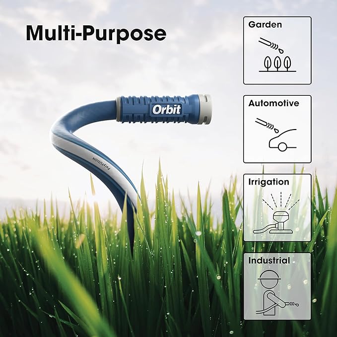 Orbit 22010 Polyfusion Garden Hose - Heavy-Duty Water Hose (100-Foot x 5/8-Inch)