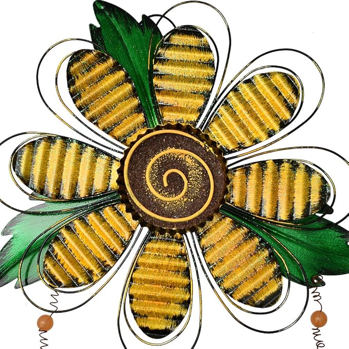 Welcome Sign for Front Door Decor Hanging Sign, Metal Flower Welcome Door Sign Wall Art Decor Hanging for Indoor Outdoor Patio Garden Yard Sign Porch Decoration 15.75X12.75In (B)