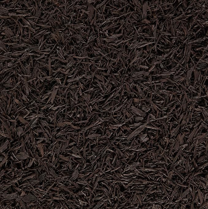 Rubberific Premium Shredded Rubber Mulch for Gardens, Lawns, and Landscaping | Long Lasting Color | Looks Like Natural Wood Mulch (0.8 Cu. Ft. - 16 LBS, Brown)
