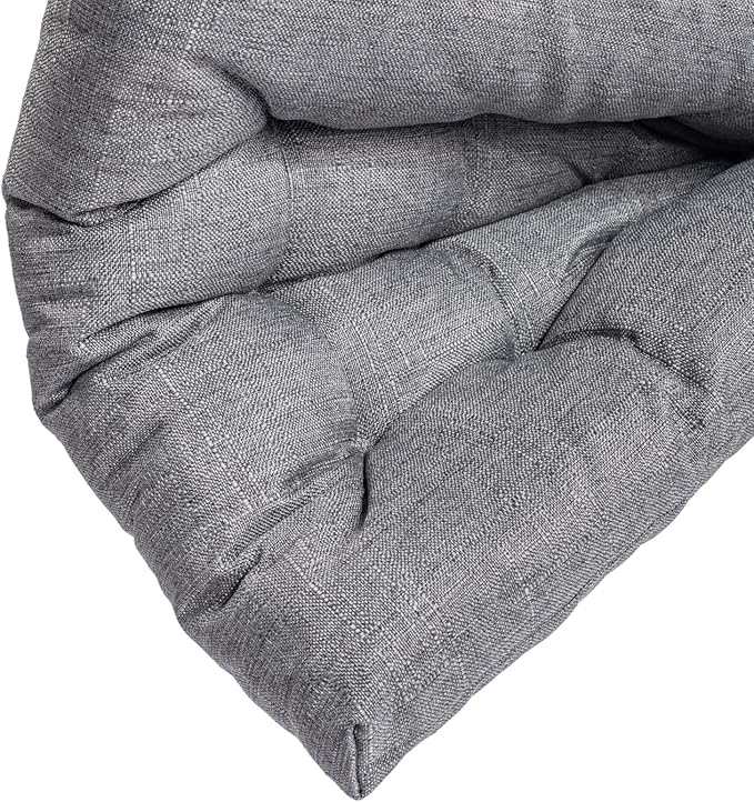 SQUARE MOON 4 Pack Chair Cushions, Seat Cushions, Chair Pads, Chair Mat for Indoor, Outdoor Dining Chair, Kitchen Chairs, Dining Room Chairs (16" × 16" × 4 Pack, Light Grey)