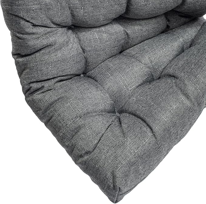 SQUARE MOON 4 Pack Chair Cushions, Seat Cushions, Chair Pads, Chair Mat for Indoor, Outdoor Dining Chair, Kitchen Chairs, Dining Room Chairs (16" × 16" × 4 Pack, Grey)
