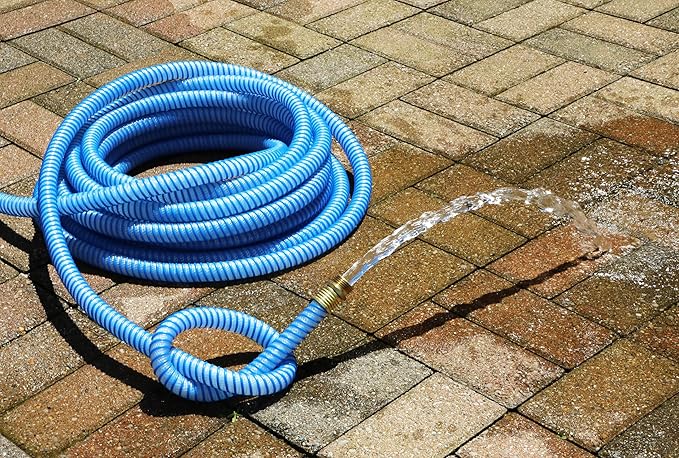 Continental Kinkguard Blue Garden Hose, 5/8in Inside Diameter Male x Female Garden Hose Thread (25ft)