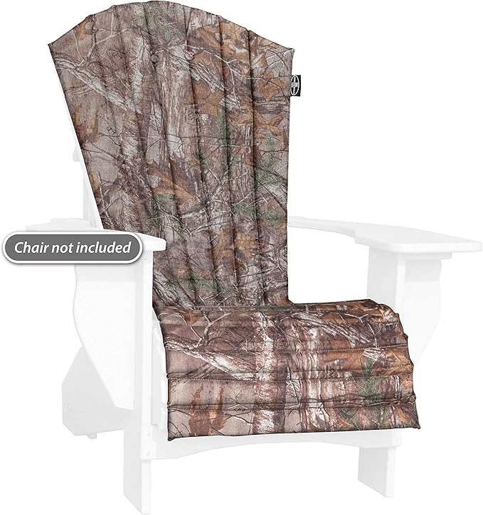 Outdoor All-Weather Patio Chair seat Cushion , Quick Drying Fabric - Adirondack Chair Cushion for Your Chair-Chair not Included (Tree Camo)