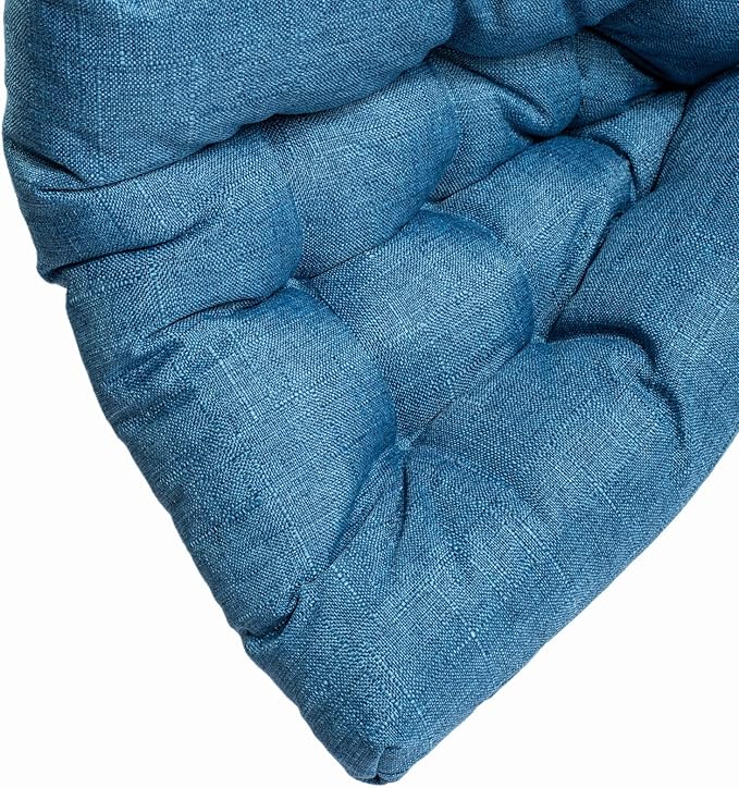 SQUARE MOON 4 Pack Chair Cushions, Seat Cushions, Chair Pads, Chair Mat for Indoor, Outdoor Dining Chair, Kitchen Chairs, Dining Room Chairs (16" × 16" × 4 Pack, Blue)