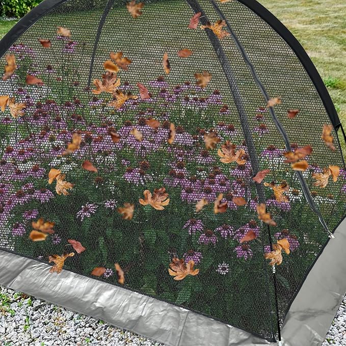 Pond Cover Dome: Protective Netting Tent for Outdoor Fish Koi Ponds Garden Leaves Vegetable Plant Care Use 13X17FT