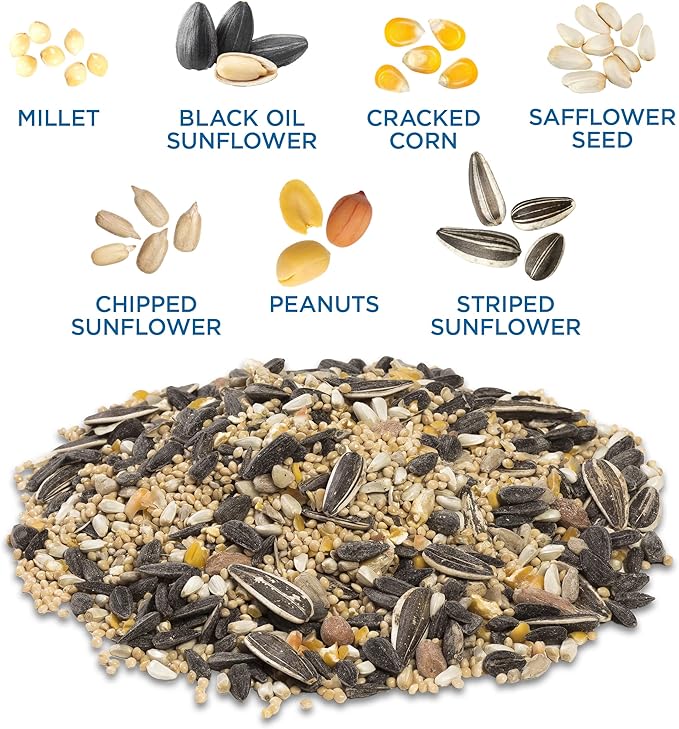 Audubon Park Songbird Blend Wild Bird Food, Bird Food for Outside Feeders, 14-Pound Bag