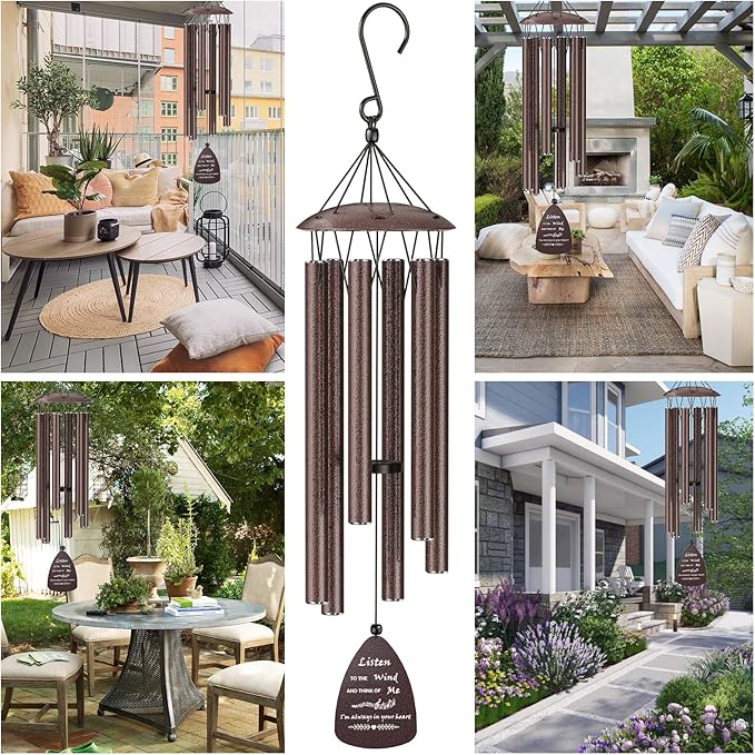 32" Memorial Sympathy Wind Chimes for Loss of Dog,Sympathy Memorial in Memory of Dog Gifts,Loss of Pet Sympathy Gift