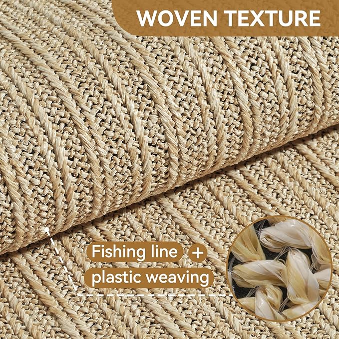 Front Door Mat 24"x35", Heavy Duty Waterproof Dirt Trapping Non-Slip Doormats, Low Profile Entrance Mats for Front Indoor/Outdoor, Brown