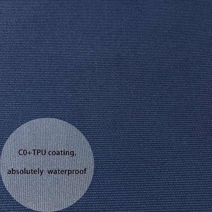 Goodgoods 20"x42" Outdoor Dining Chair cushion Set of 1 patio furniture cushion Resilient Foam Filling Water-Proof Stain-Resistant UV Resistant Weather Resistant Chairs Couch Sofa Upholstery Navy Blue
