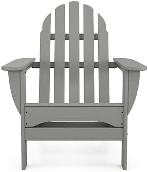 POLYWOOD AD4030PB Classic Outdoor Adirondack Chair, Pacific Blue