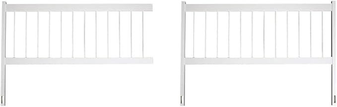 Aqua Select Above Ground Swimming Pool Resin Safety Pool Fence Base | Premium Quality UV Protected Vinyl | Keeps Pool Toys in and Intruders Out | Kit C - 2 Sections | Easy Installation | White
