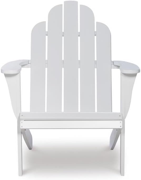 Linon White Adirondack Chair, 30.4" wx37.6 dx37.8 h