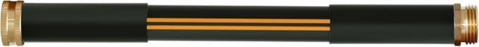 Atlantic Heavy Duty Garden Hose 5/8 Inch x 1 ft Black, Short Connection Leader Hose (1 Foot)