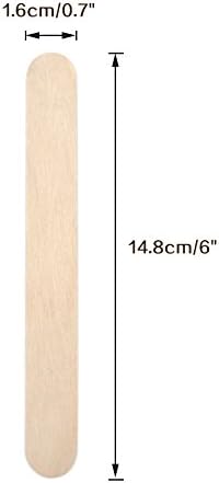 KINGLAKE 6" Wood Garden Plant Labels,150 Pcs Garden Plant Tags,Wood Sticks