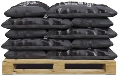 6 Large Bags of Premium Wood Much (1.5 Cubic Ft Each - 9 Cubic Ft Total) Organic Premium Mulch for All Your Landscaping Projects - Choose Your Color - Black - RED - Brown (Black)