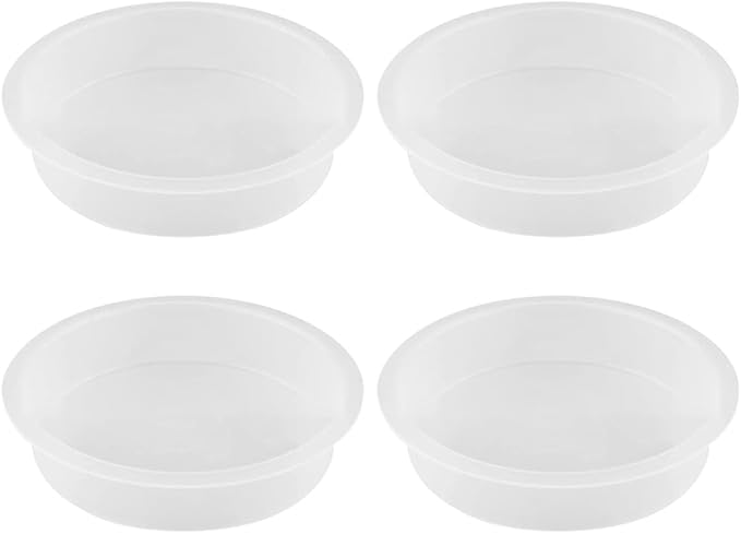 4 Pcs Plastic Bird Feeding Dishes Parrot Food Water Bowls Bird Cage Feeders Bird Bath Tray Wildlife Bird Feeding Station for Small Animals