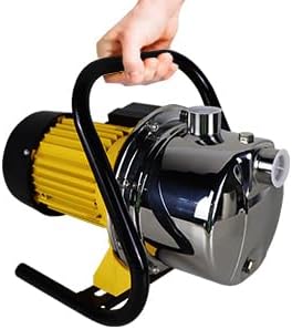 1HP 18gpm Shallow Well 110V Booster Pump Portable Garden Pond Water Transfer Pump Electric Yard Pool Cover Draining Pump Above Ground Self Priming Irrigation Pump Stainless Steel