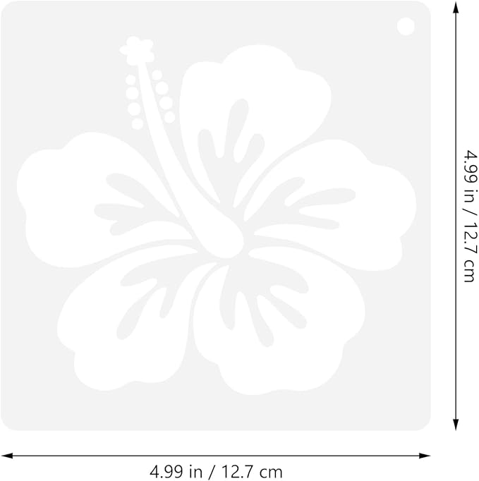 36sheet Flower Stencil Templates for Wood: Sunflowers, Butterflies, Birds, Leaves - Reusable 5 x 5 Inch Plastic Stencils