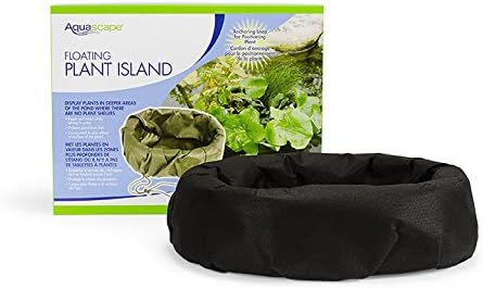 Aquascape Floating Island Planter for Ponds, Gardens, and Water Features | 89006, Black