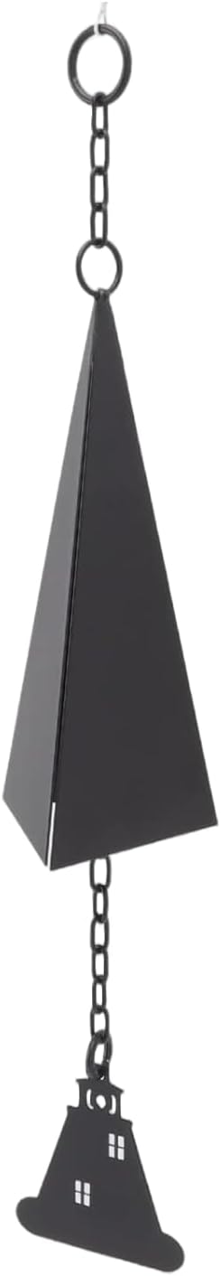 Outdoor Wind Chimes with Buoy Bell & Compass Three-Tone Triangle Wind Bells for Garden,Patio or Porch Decor,Weather-Resistant Iron Windbell Decorations