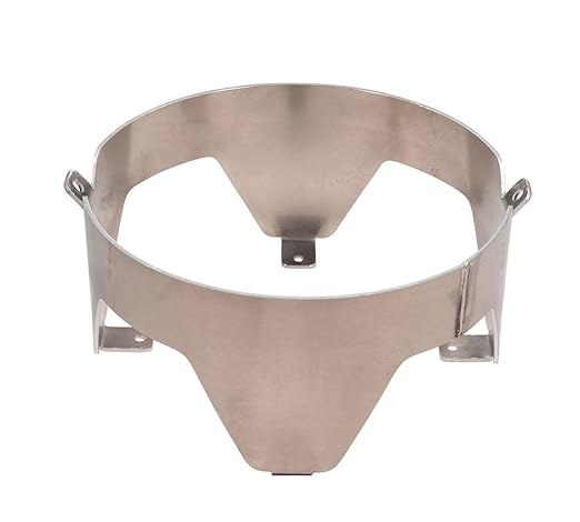 Mytee Products Horizontal 6 Gallon Aluminum Trash Can Brackets Mount for Truck & Trailers - Carriers Mounting Holder for Galvanized Trash Can 9-5/16"