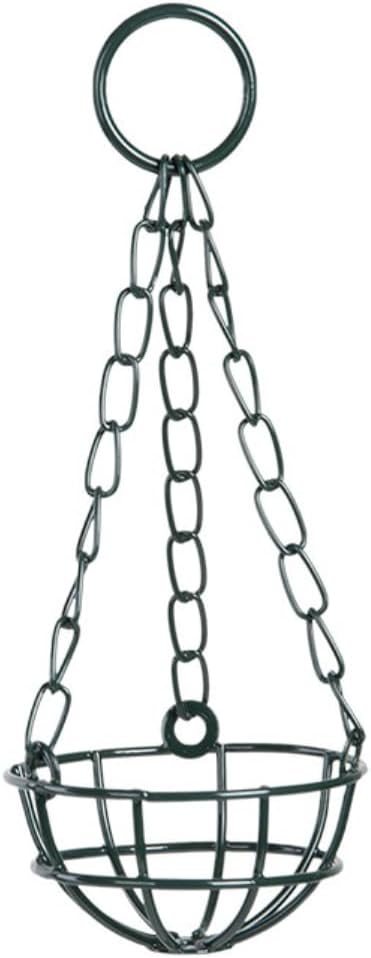 Esschert Design Open Top Suet Ball Holder, Metal, Green