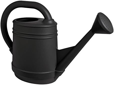 Bloem 2 Gallon Light Weight Traditional Watering Can, Slate Resin