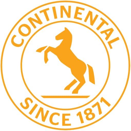 Continental Premium Garden Orange Heavy Duty Cold Water Garden Hose, 5/8in Inside Diameter x 50ft Length, Male x Female Garden Hose Thread