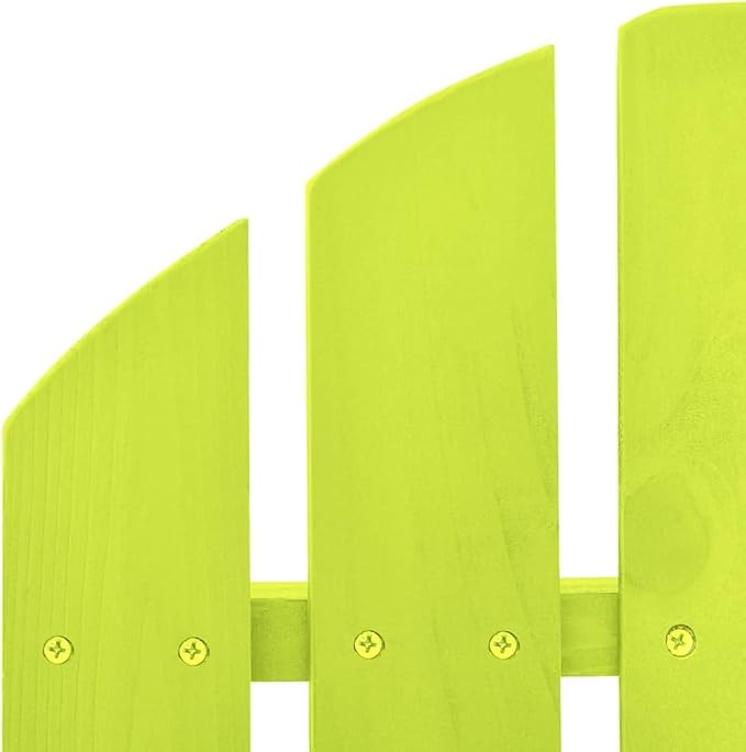 vidaXL Outdoor Patio Adirondack Rocking Chair - Solid Fir Wood - Weather - Ergonomically Designed for Comfort - Easy Assembly - Green
