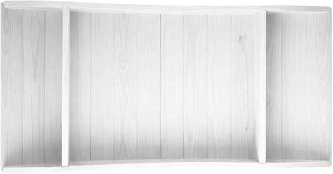 6 FT White Amish Made Pinewood Heavy Duty Garden Bridge for Walkway, Backyard Pond & Landscaping, Outdoor Wooden Footbridge for Koi Pond, Japanese Style Decorative Bridge, Made in USA