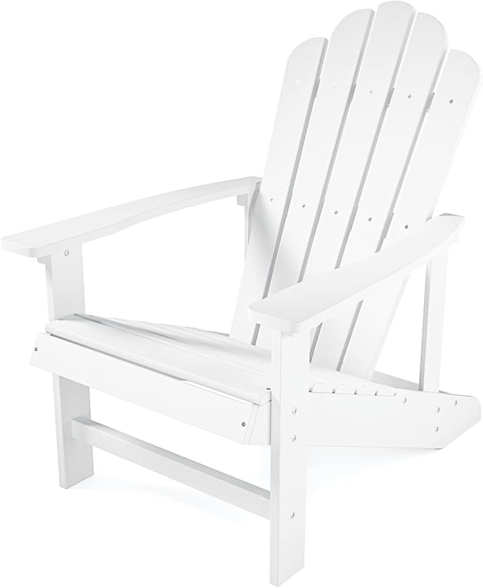 Adirondack Chairs Weather Resistant, Patio Firepit Chair, Sturdy Outside Chairs, Lawn Chairs, Easy Assembly 350lb, for Outdoor Patio Yard