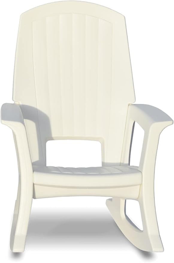 Semco Rockaway Heavy Duty All-Weather Outdoor Rocking Chair Plastics - White