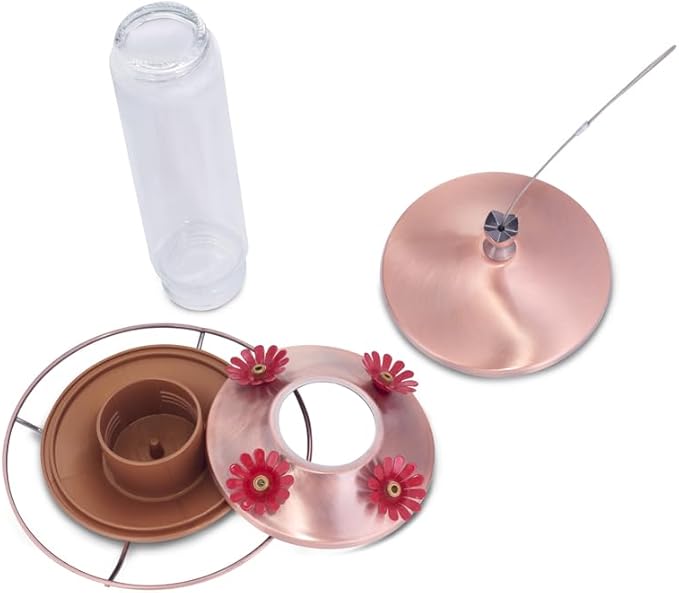 Birdscapes 710B 12 Oz Brown Copper Hummingbird Feeder