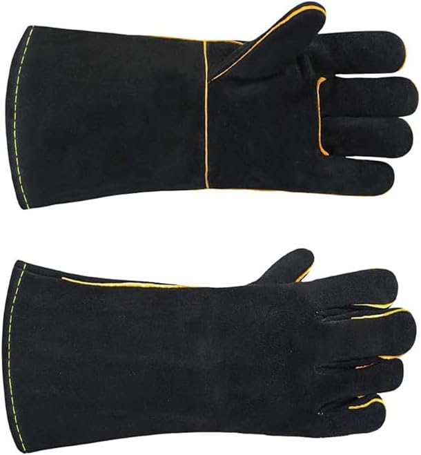 Heat Resistant Gloves for Grill BBQ,Long Sleeve Grill Gloves for Baking,Oven,Fireproof, Stove,Welder,Welding,Fireplace