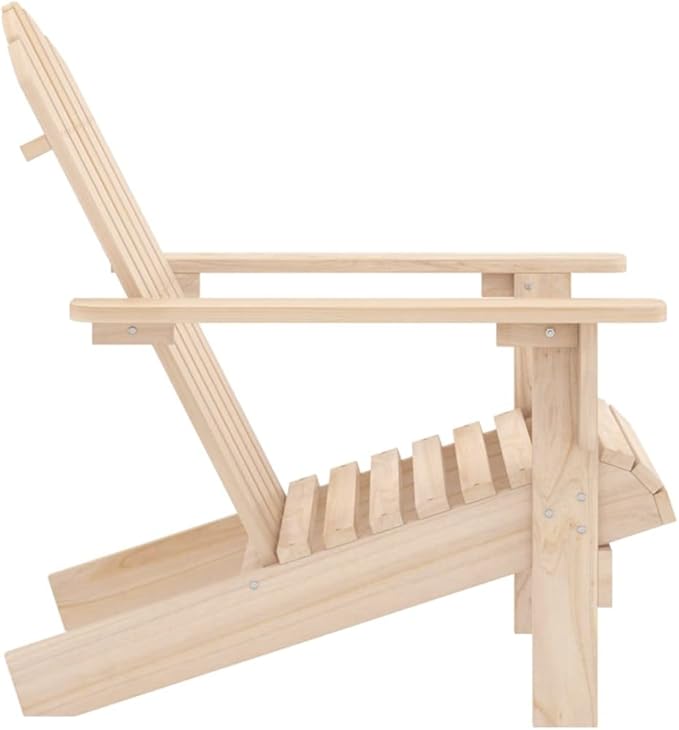 Patio Adirondack Chair Solid Fir Wood, Patio Dining Chairs, Bar Stools, Outdoor Seating for Outdoor Relaxation and Entertaining in Your Backyard or Poolside