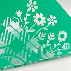 DGAGA Fresh Flowers Market Silk Screen Stencils Self Adhesive Screen Printing Stencil Reusable Truck Mesh Stencils Gnome Chalk Stencils for Chalk Paste Paint on Wood Signs, Fabric,DIY Garden Decor
