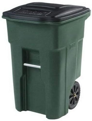 Toter 79248-R2968 48Gal 2-Wheel Trash Can, 48 Gallon, Greenstone