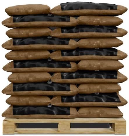 6 Large Bags of Premium Wood Much (1.5 Cubic Ft Each - 9 Cubic Ft Total) Organic Premium Mulch for All Your Landscaping Projects - Choose Your Color - Black - RED - Brown (Brown)
