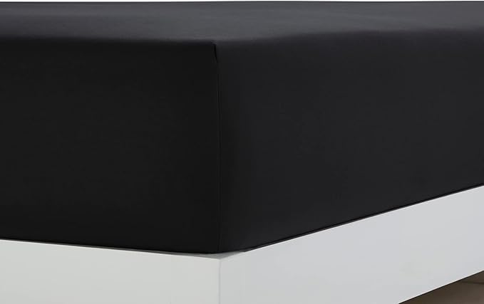 Clara Clark Bed Sheets, Premier 1800 Series 4 Piece Bed Sheet Set, Deep Pocket, Wrinkle, Fade, Stain Resistant, Luxury Soft Bedding Sheets & Pillowcases, California King, Black