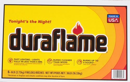 duraflame 6lb 4-hr Firelogs, 6 pack