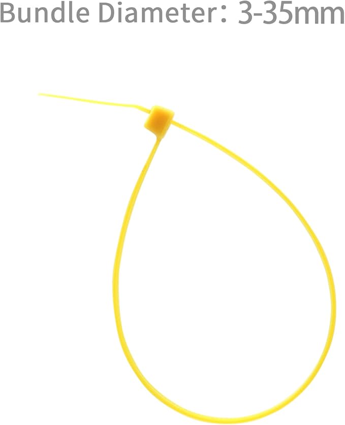 XINGO 1000 PCS 6 inch Cable Zip Ties, 18lb Strength, Small Tie Wraps Self-Locking Nylon Zip Ties for Indoor and Outdoor Use (Yellow)